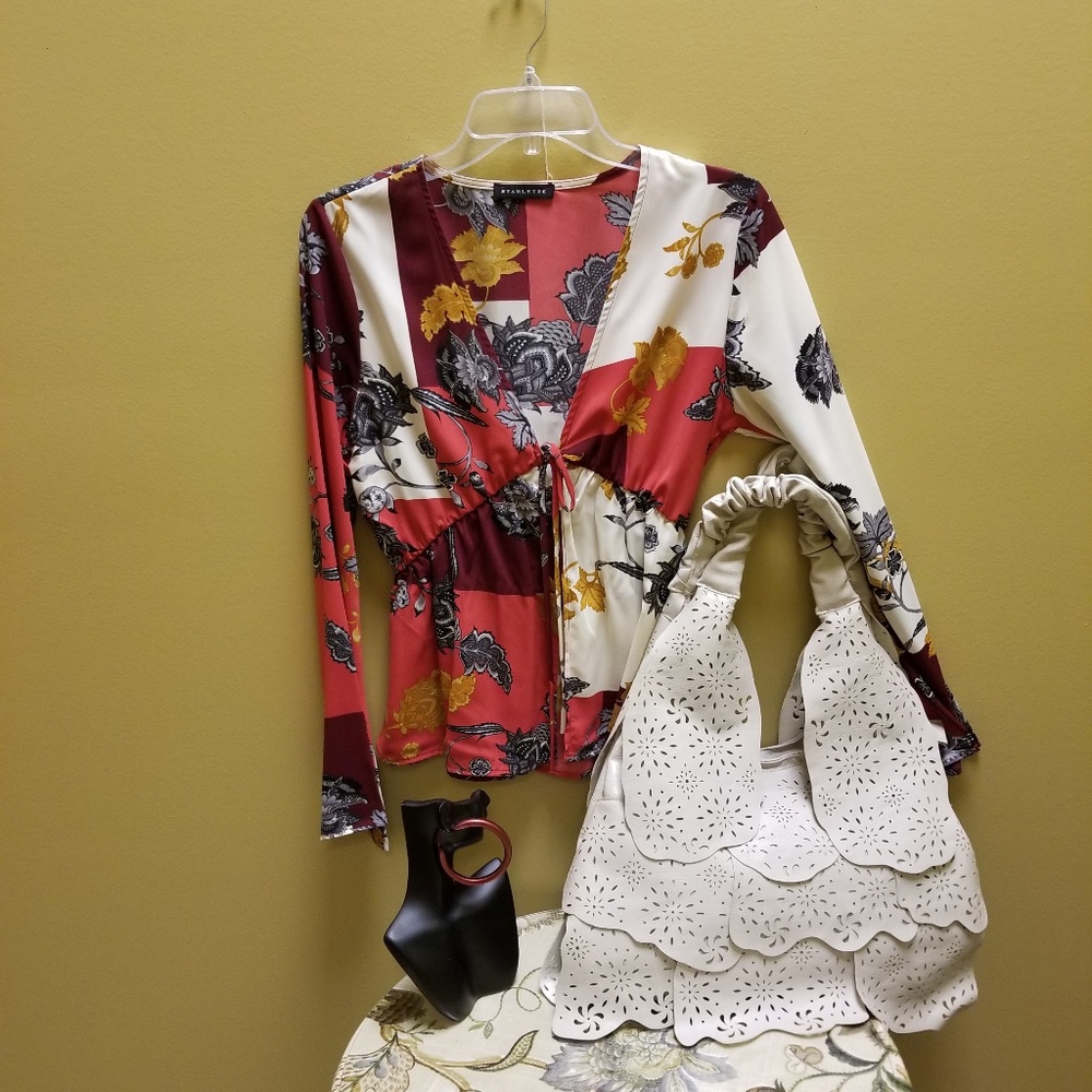 Ladies Beautiful Tie Up Blouse